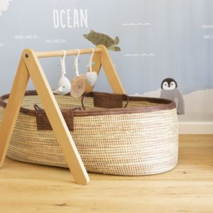 Panier à Langer Bébé - Matelas à langer portable et pliable + Tapis  imperméable extra + Sac de voyage, Panier pour bébé 100% coton naturel :  : Bébé et Puériculture